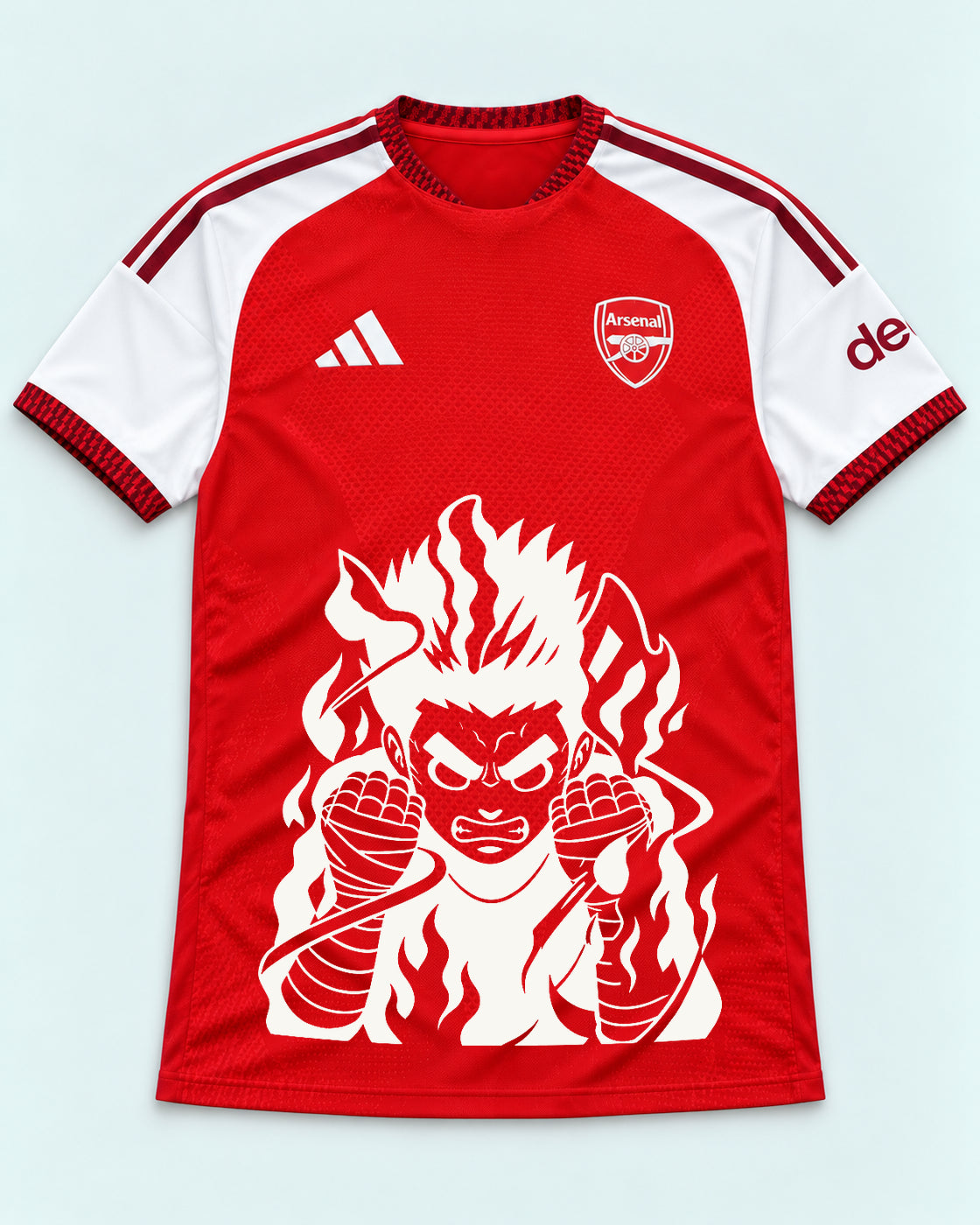 Arsenal Red Rock Lee Inner Flame Jersey — Front