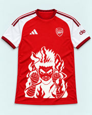 Arsenal Red Rock Lee Inner Flame Jersey — Front