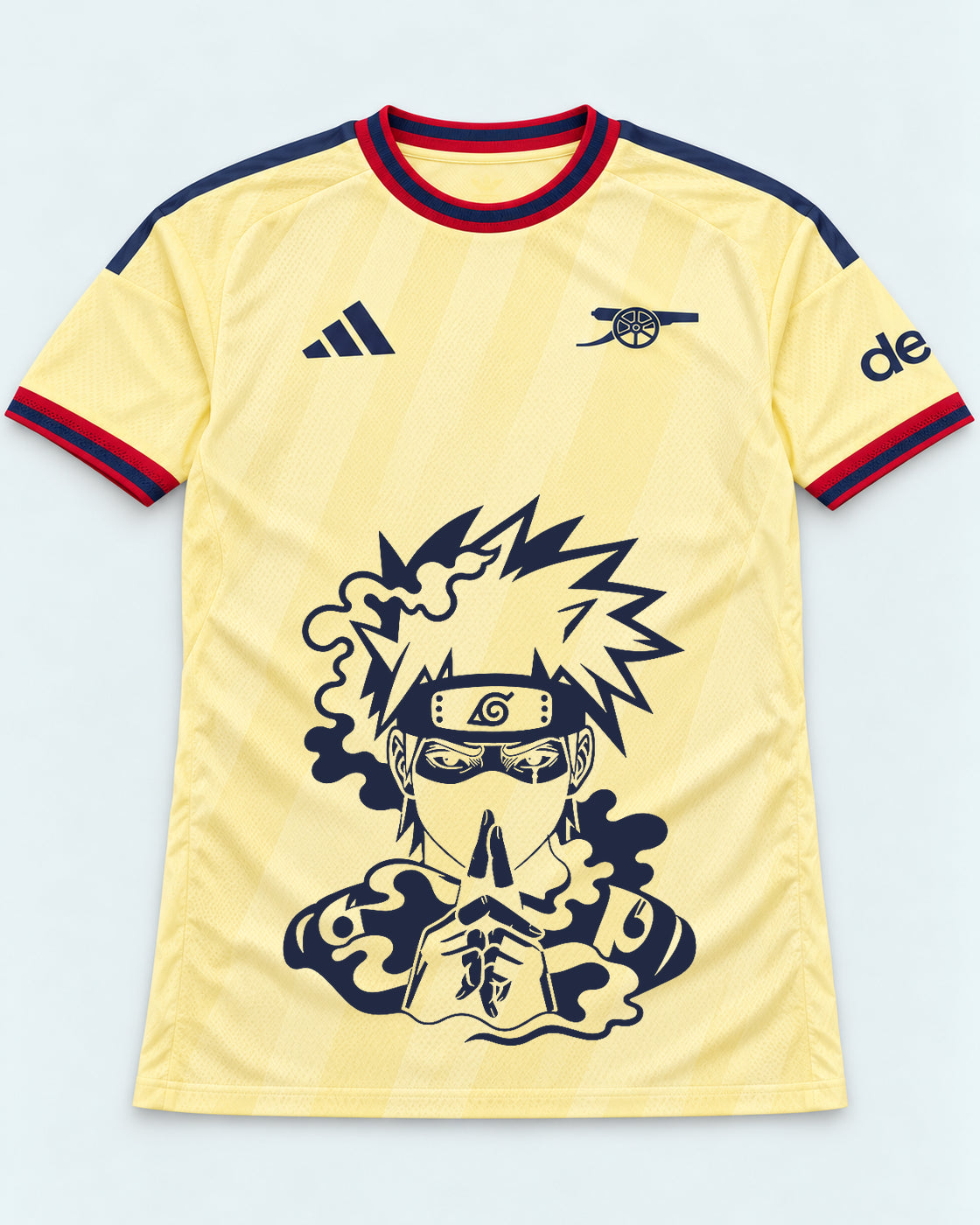 Arsenal Yellow Kakashi Silent Jutsu Jersey — Front