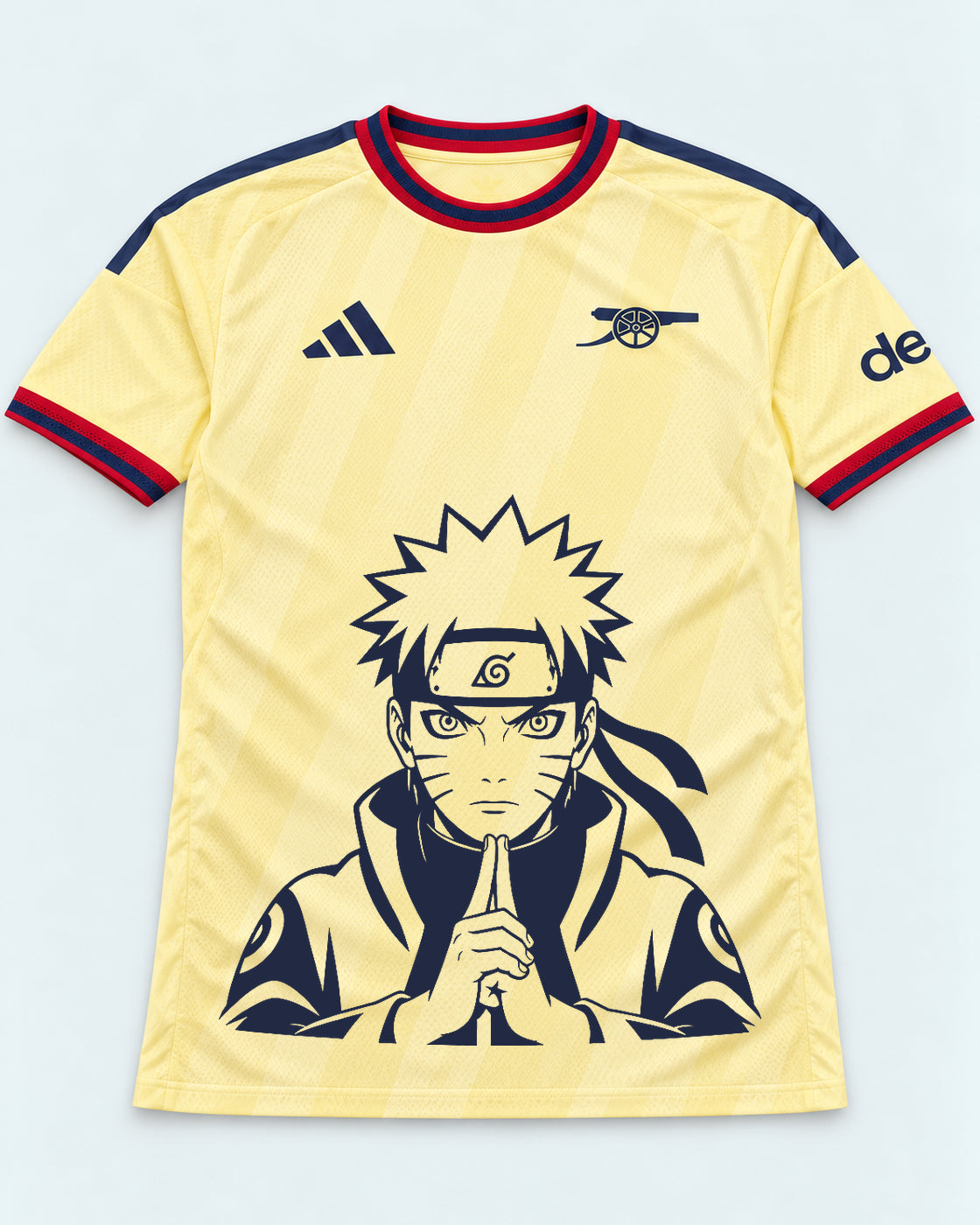 Arsenal Yellow Naruto Sage Resolve Jersey — Front