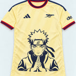 Arsenal Yellow Naruto Sage Resolve Jersey — Front