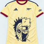 Arsenal Yellow Obito Kakashi Shared Destiny Jersey — Front