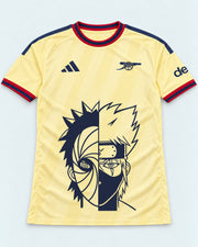 Arsenal Yellow Obito Kakashi Shared Destiny Jersey — Front
