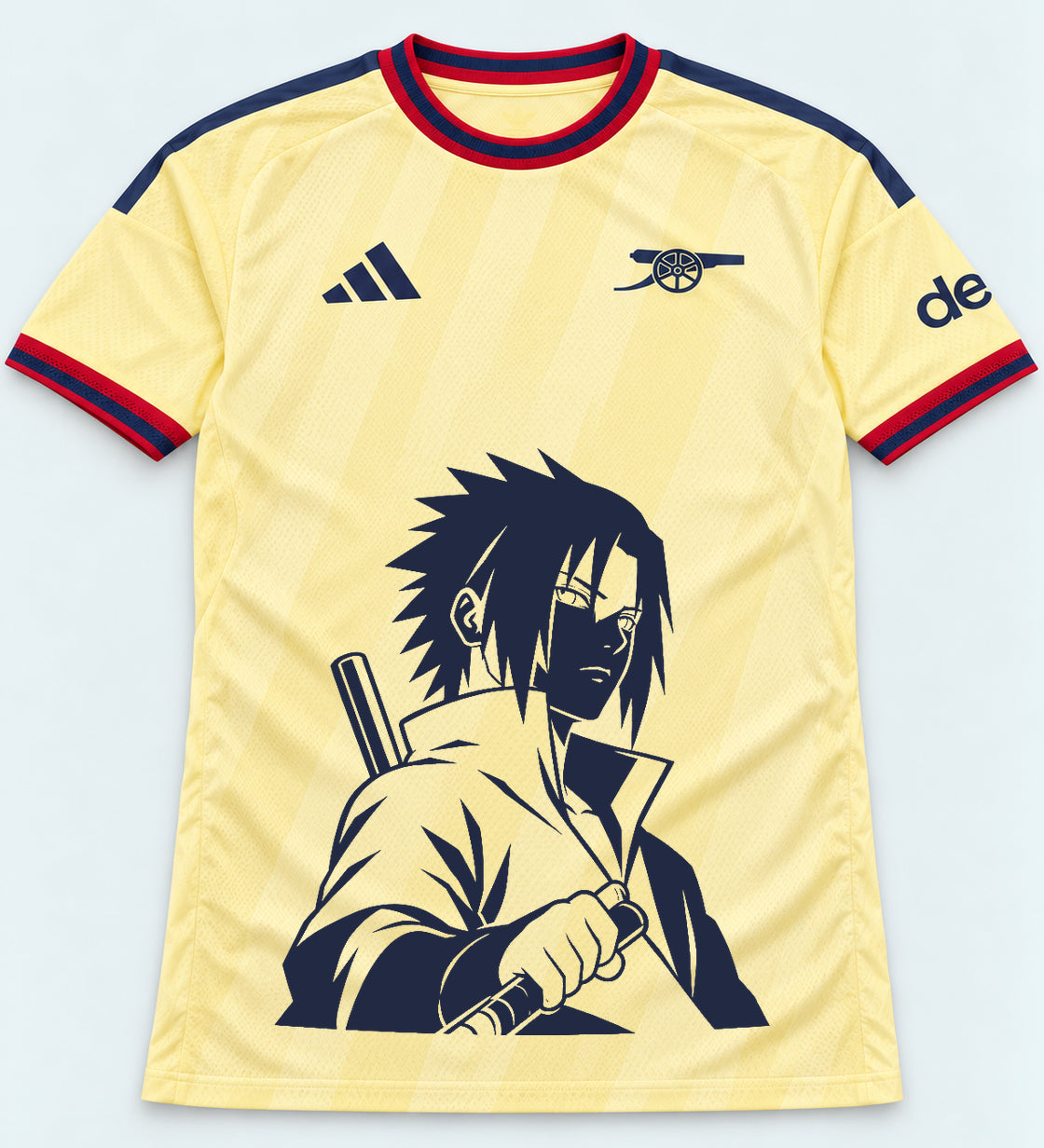 Arsenal Yellow Sasuke Last Uchiha Jersey — Front