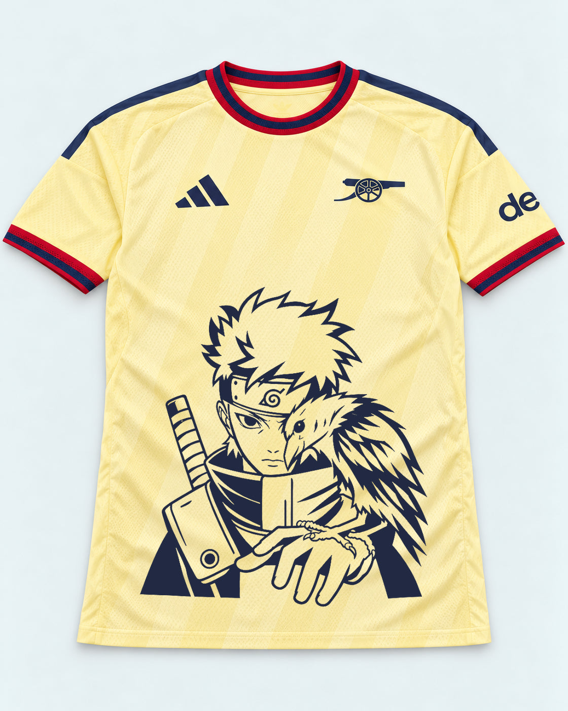 Arsenal Yellow Shisui Raven Oath Jersey — Front