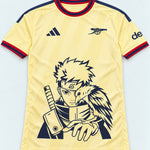 Arsenal Yellow Shisui Raven Oath Jersey — Front