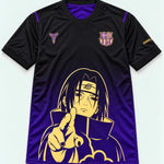 Barcelona Black Purple Itachi Silent Promise Jersey — Front