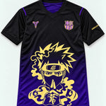 Barcelona Black Purple Kakashi Silent Jutsu Jersey — Front