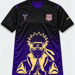 Barcelona Black Purple Naruto Sage Resolve Jersey — Front