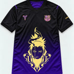 Barcelona Black Purple Shikamaru Shadow Mind Jersey — Front