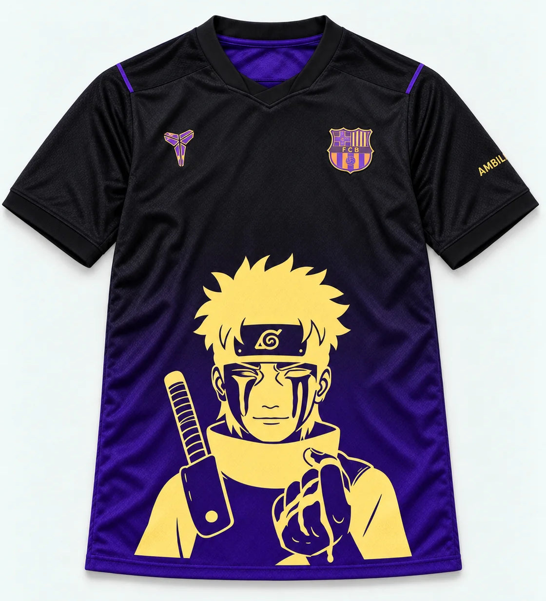 Barcelona Black Purple Shisui Last Promise Jersey — Front