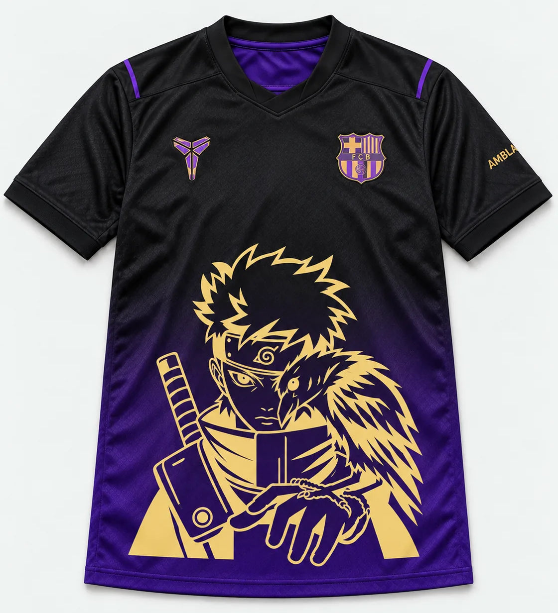 Barcelona Black Purple Shisui Raven Oath Jersey — Front