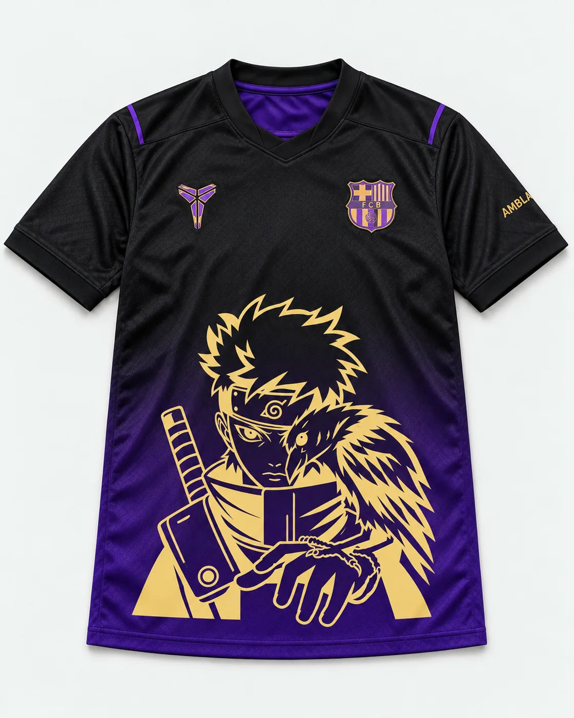 Barcelona Black Purple Shisui Raven Oath Jersey — Front