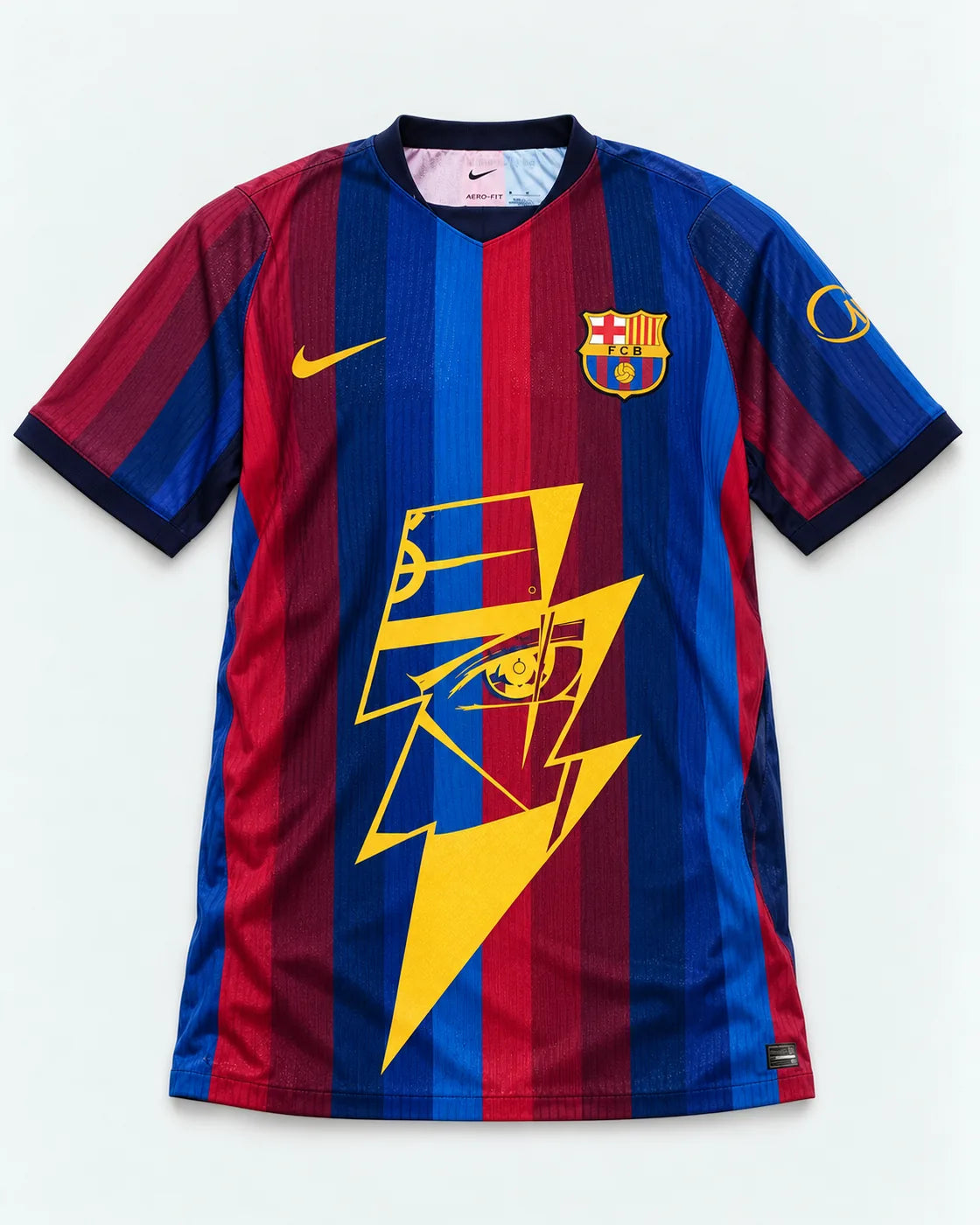 Barcelona Home Kakashi Lightning Eye Jersey — Front