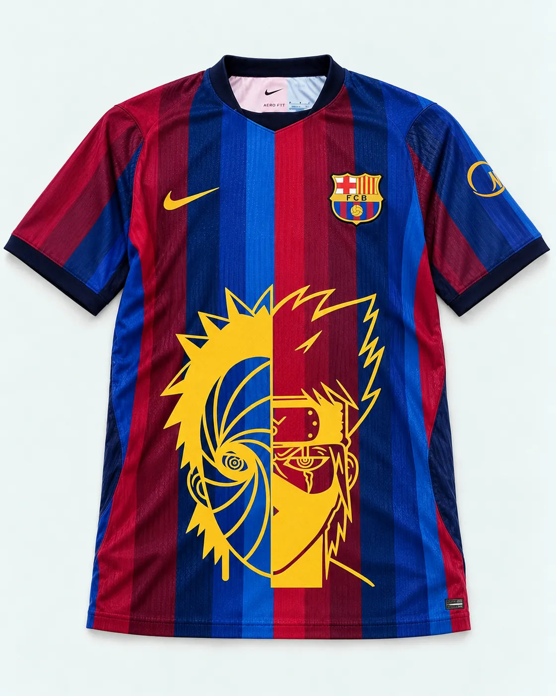 Barcelona Home Obito Kakashi Shared Destiny Jersey — Front