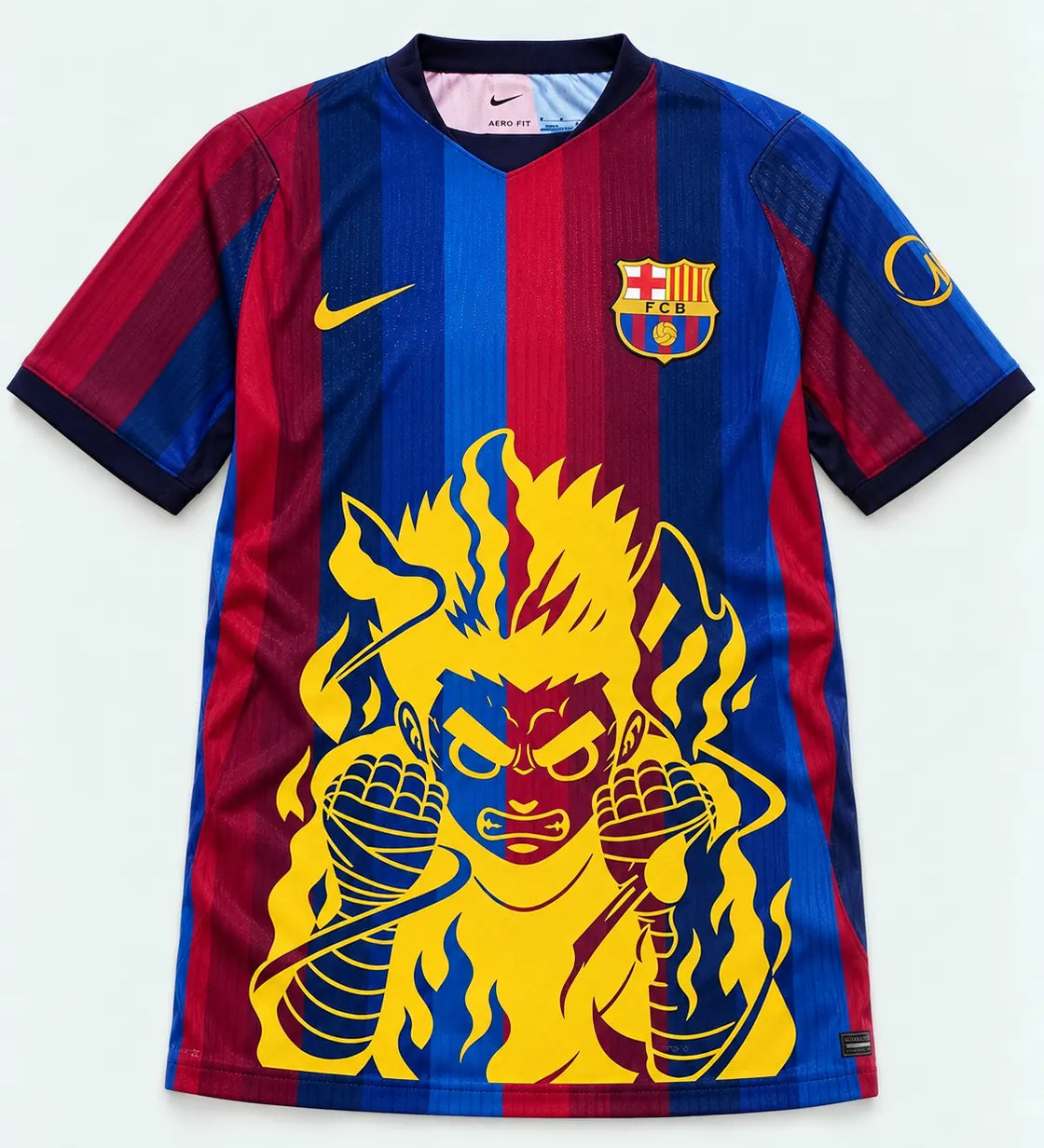 Barcelona Home Rock Lee Inner Flame Jersey — Front