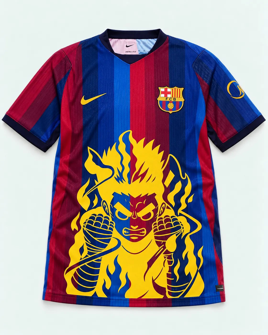 Barcelona Home Rock Lee Inner Flame Jersey — Front