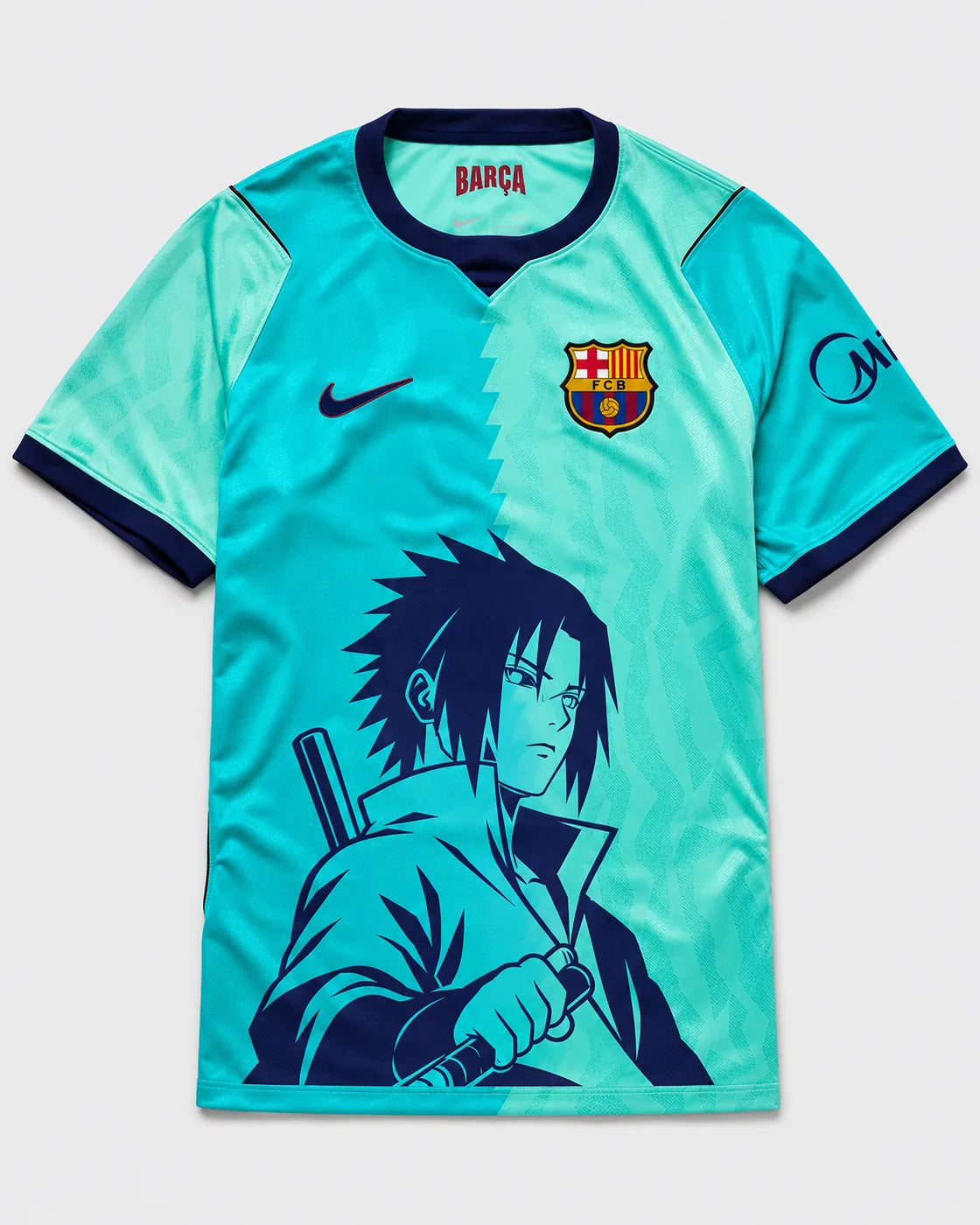 Barcelona Turquoise Sasuke Last Uchiha Jersey — Front