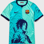 Barcelona Turquoise Sasuke Last Uchiha Jersey — Front