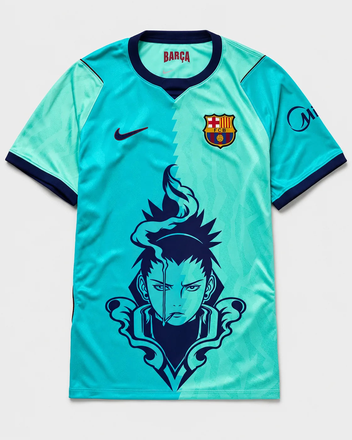 Barcelona Turquoise Shikamaru Shadow Mind Jersey — Front