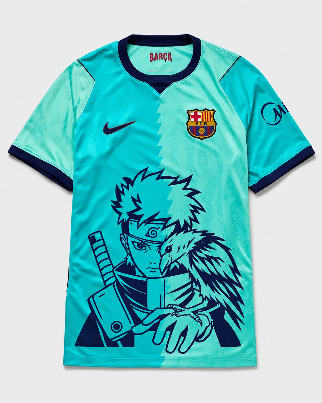 Barcelona Turquoise Shisui Raven Oath Jersey — Front
