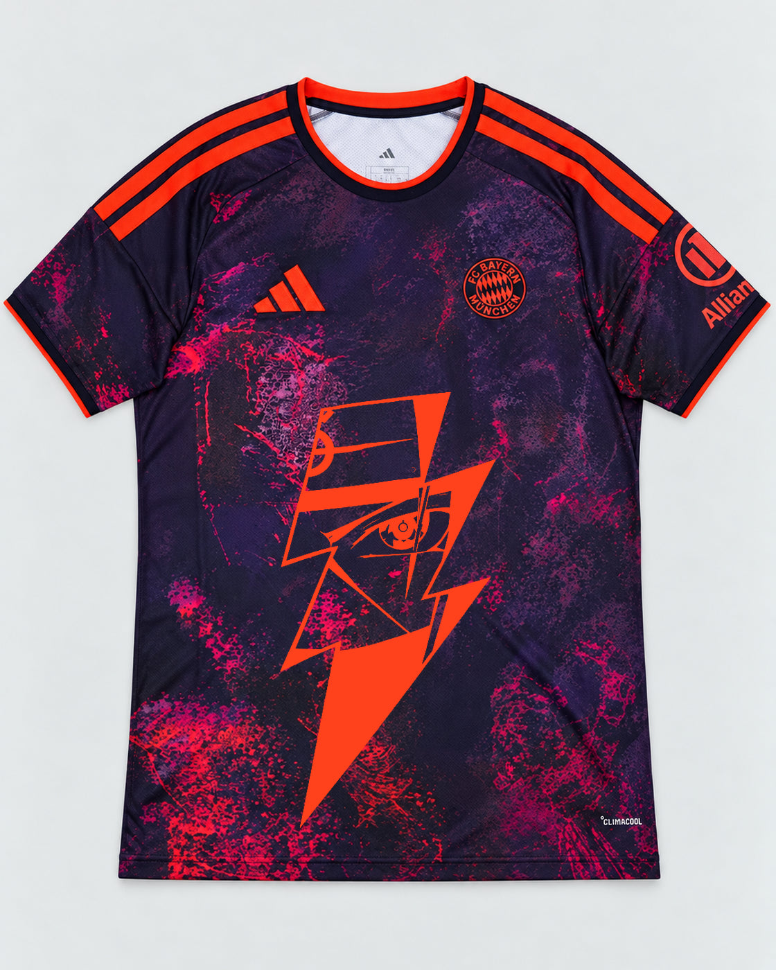 Bayern Munich Dark Kakashi Lightning Eye Jersey — Front
