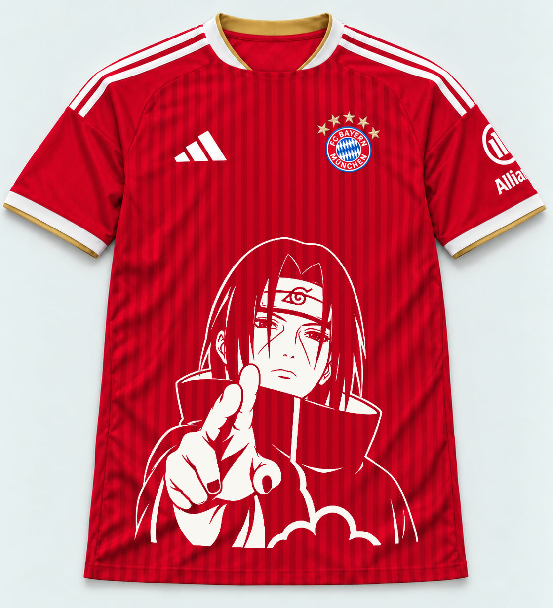 Bayern Munich Red Itachi Silent Promise Jersey — Front