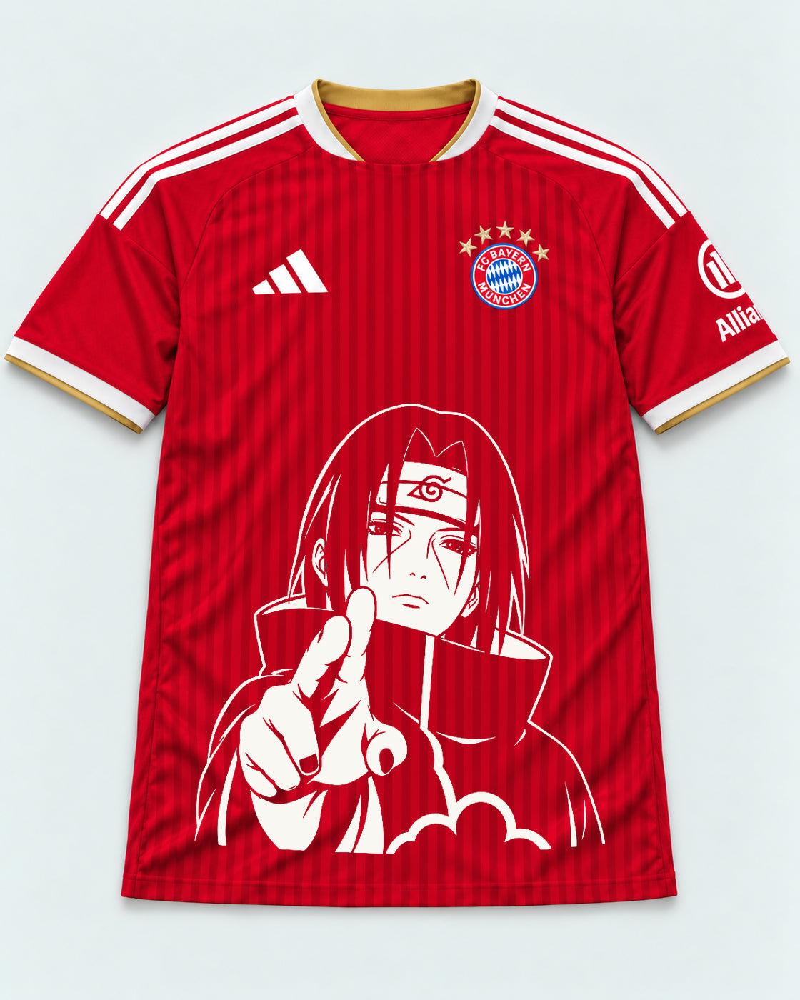 Bayern Munich Red Itachi Silent Promise Jersey — Front