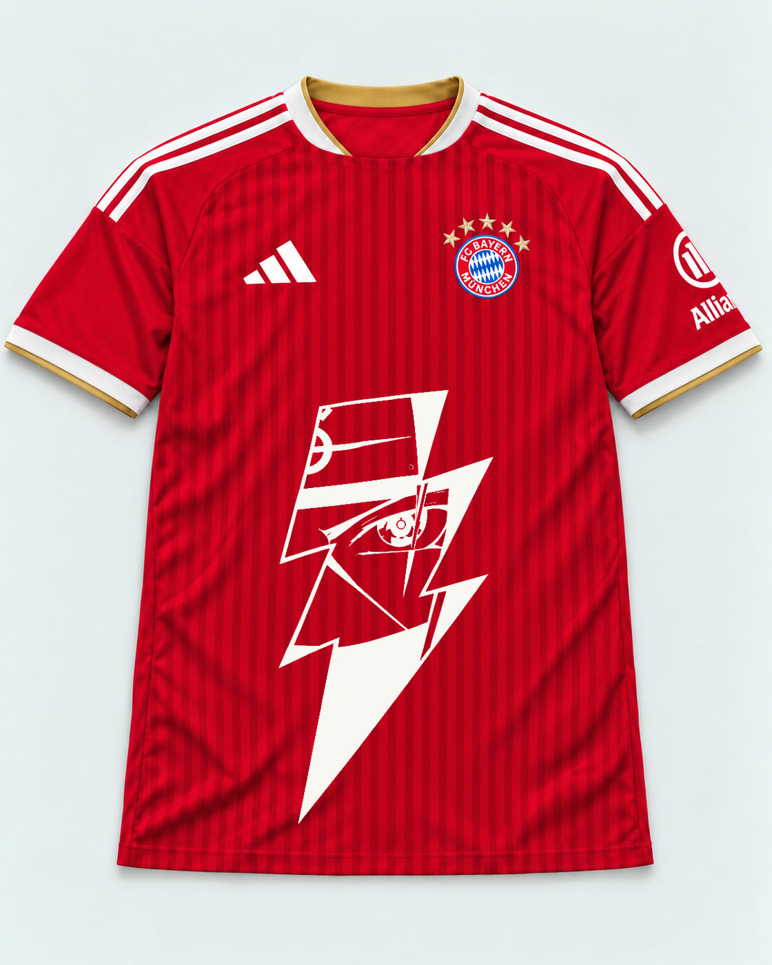 Bayern Munich Red Kakashi Lightning Eye Jersey — Front