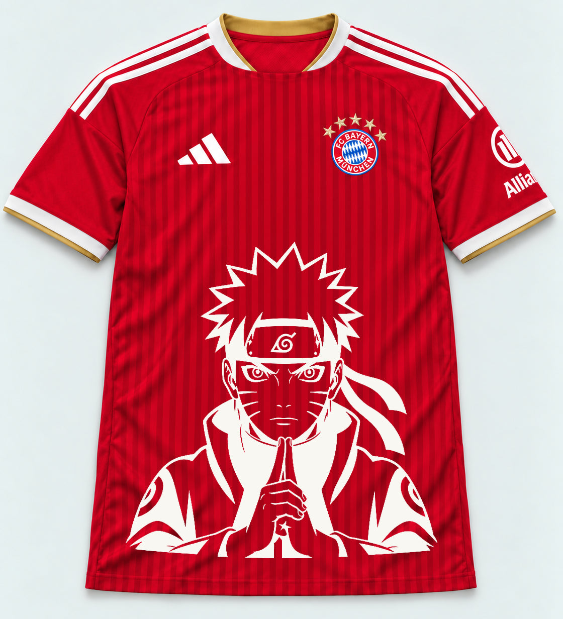 Bayern Munich Red Naruto Sage Resolve Jersey — Front