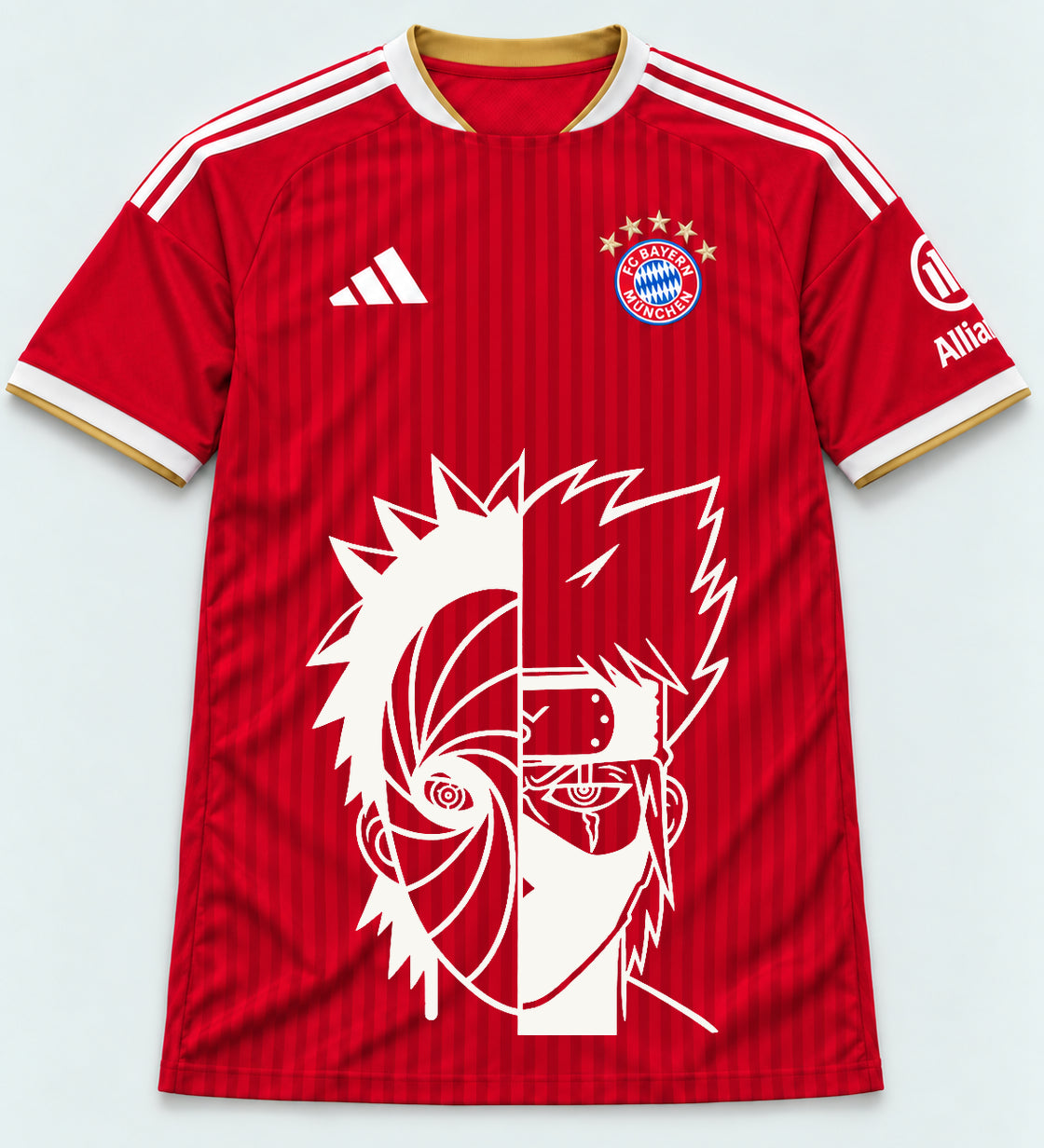 Bayern Munich Red Obito Kakashi Shared Destiny Jersey — Front