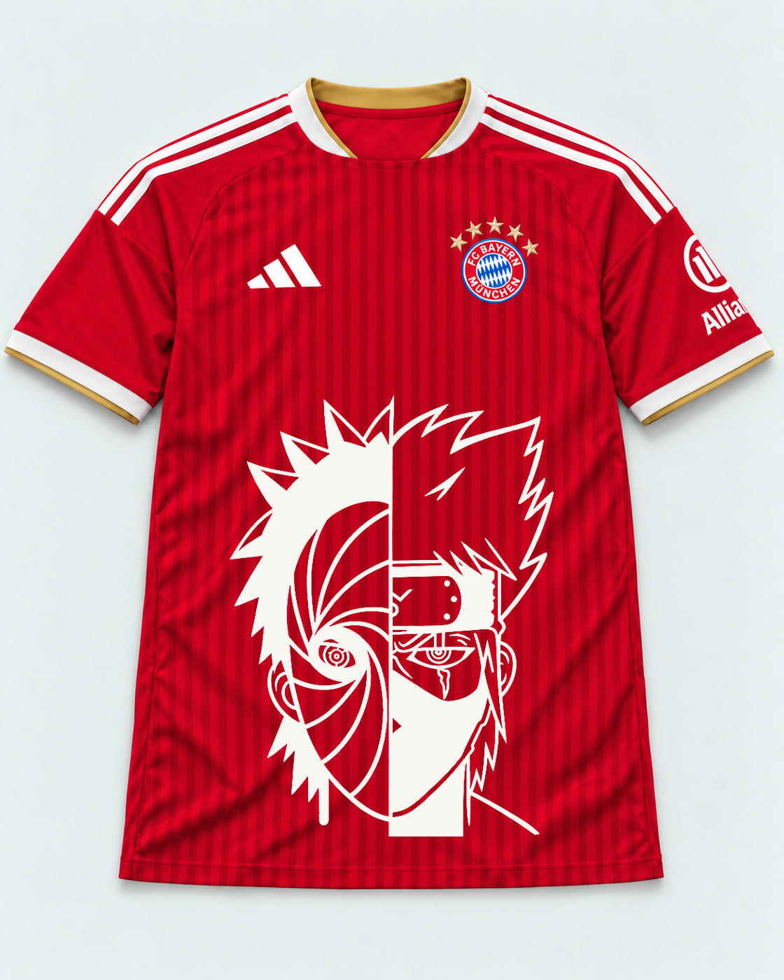 Bayern Munich Red Obito Kakashi Shared Destiny Jersey — Front