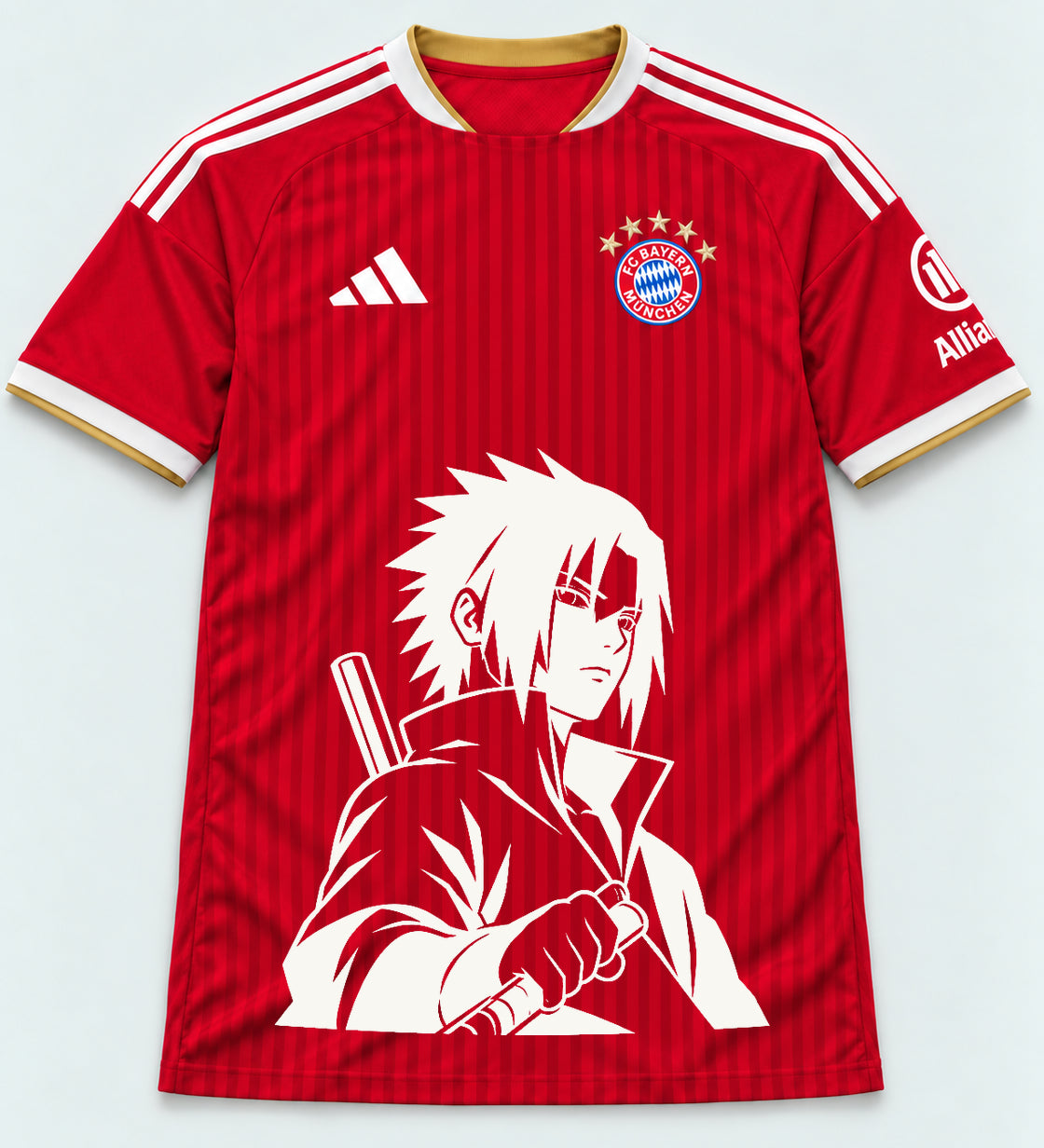 Bayern Munich Red Sasuke Last Uchiha Jersey — Front