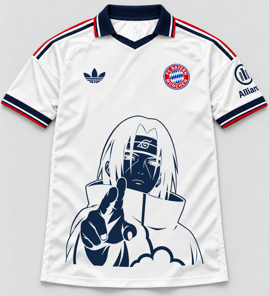 Bayern Munich White Itachi Silent Promise Jersey — Front