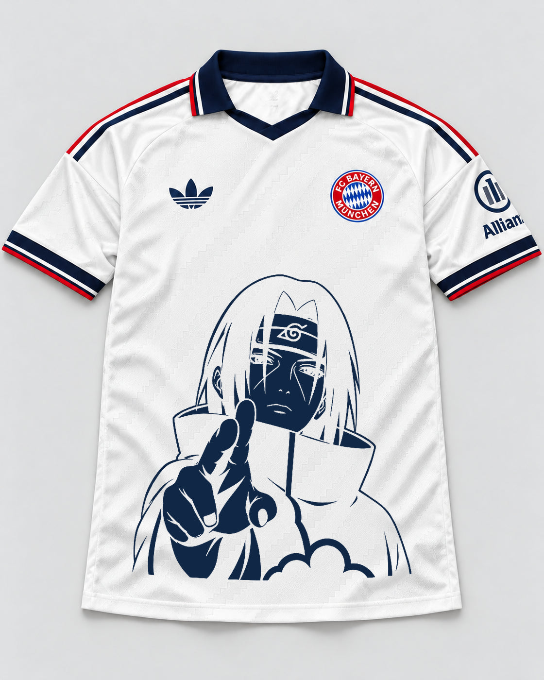Bayern Munich White Itachi Silent Promise Jersey — Front