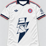 Bayern Munich White Kakashi Lightning Eye Jersey — Front