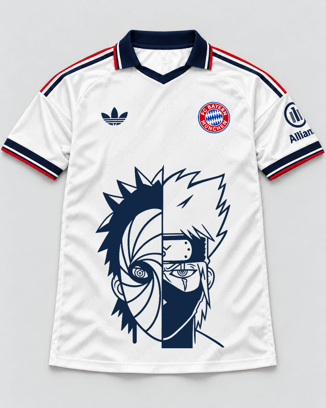 Bayern Munich White Obito Kakashi Shared Destiny Jersey — Front