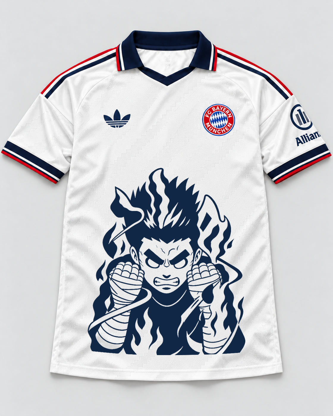 Bayern Munich White Rock Lee Inner Flame Jersey — Front