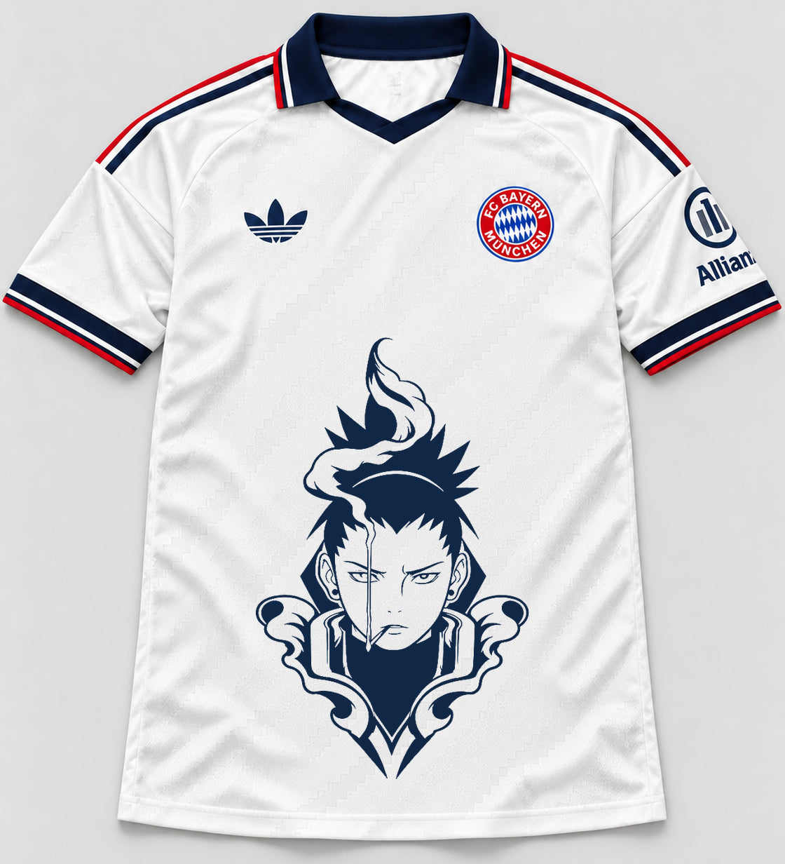 Bayern Munich White Shikamaru Shadow Mind Jersey — Front