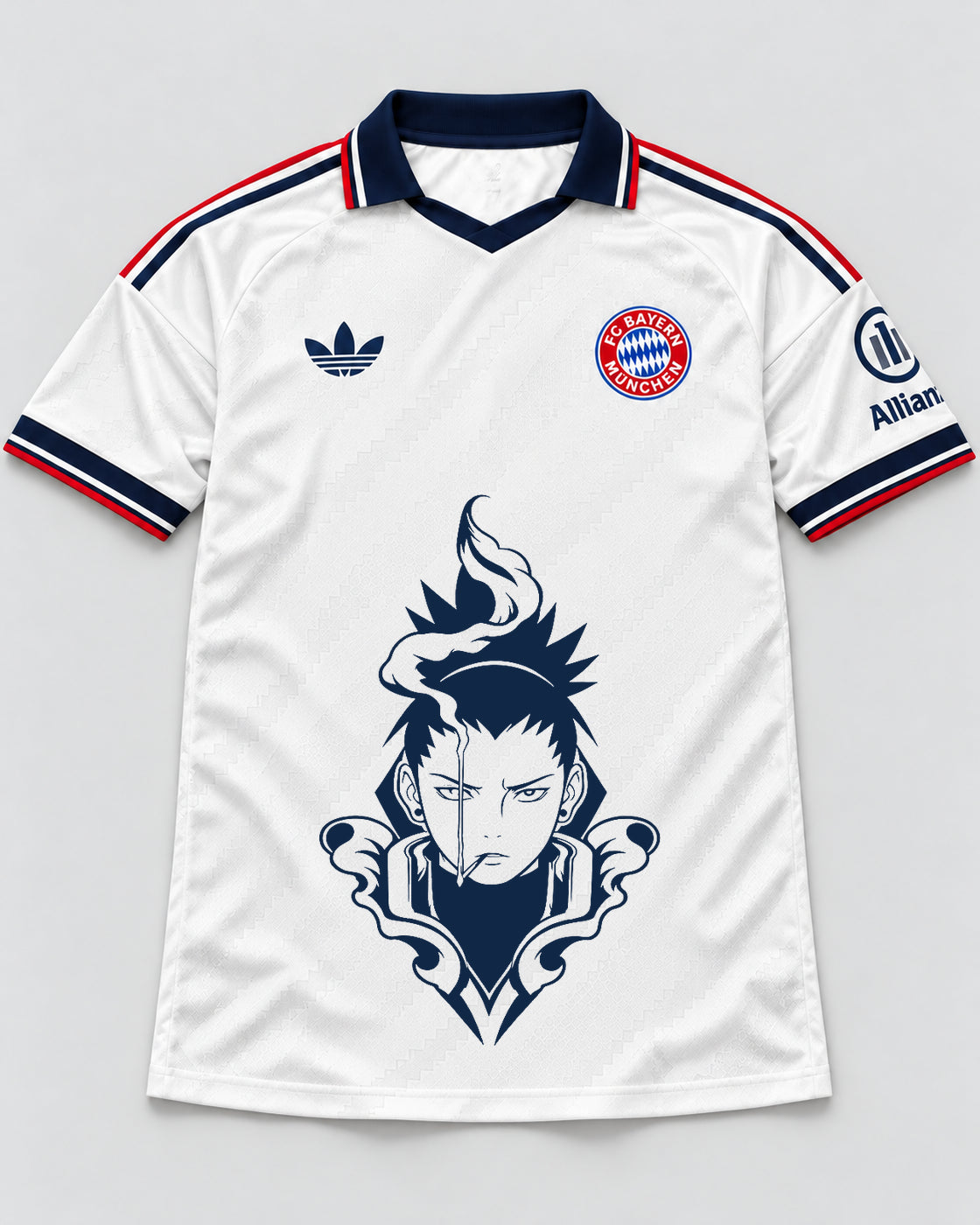 Bayern Munich White Shikamaru Shadow Mind Jersey — Front