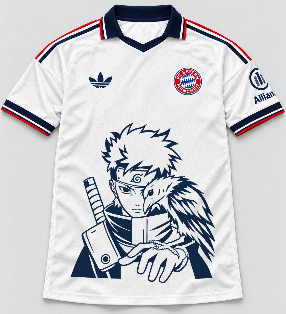 Bayern Munich White Shisui Raven Oath Jersey — Front