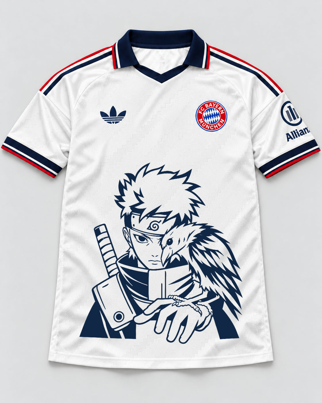 Bayern Munich White Shisui Raven Oath Jersey — Front