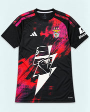 Benfica Black Kakashi Lightning Eye Jersey — Front