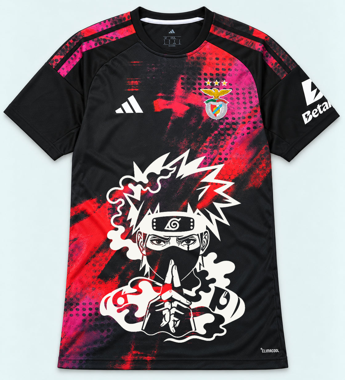 Benfica Black Kakashi Silent Jutsu Jersey — Front