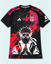 Benfica Black Naruto Sage Resolve Jersey — Front