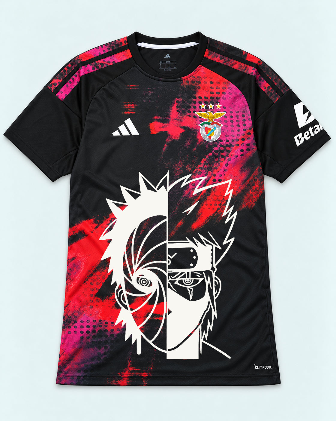 Benfica Black Obito Kakashi Shared Destiny Jersey — Front