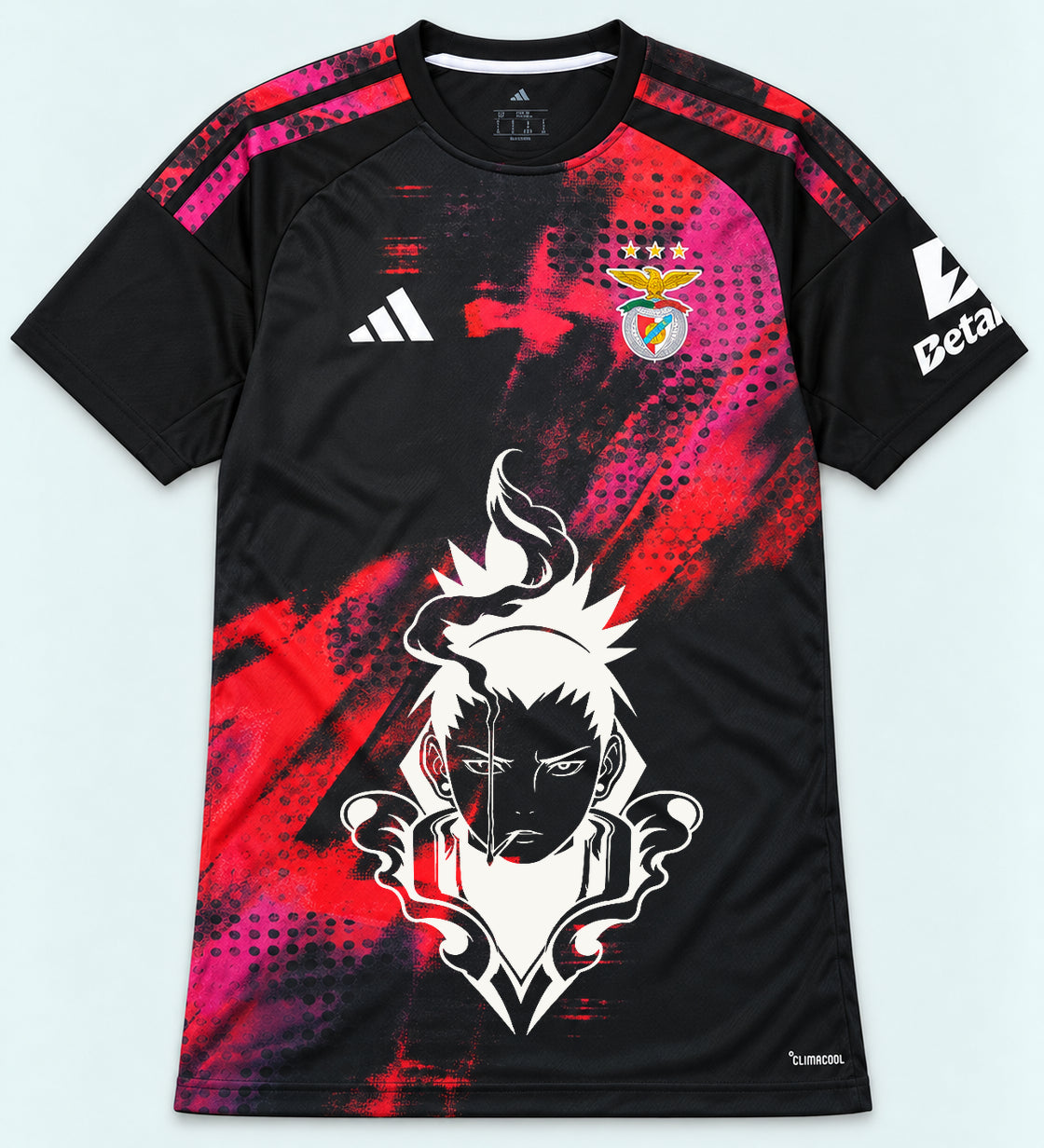 Benfica Black Shikamaru Shadow Mind Jersey — Front