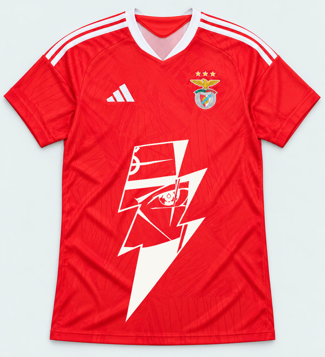 Benfica Red Kakashi Lightning Eye Jersey — Front