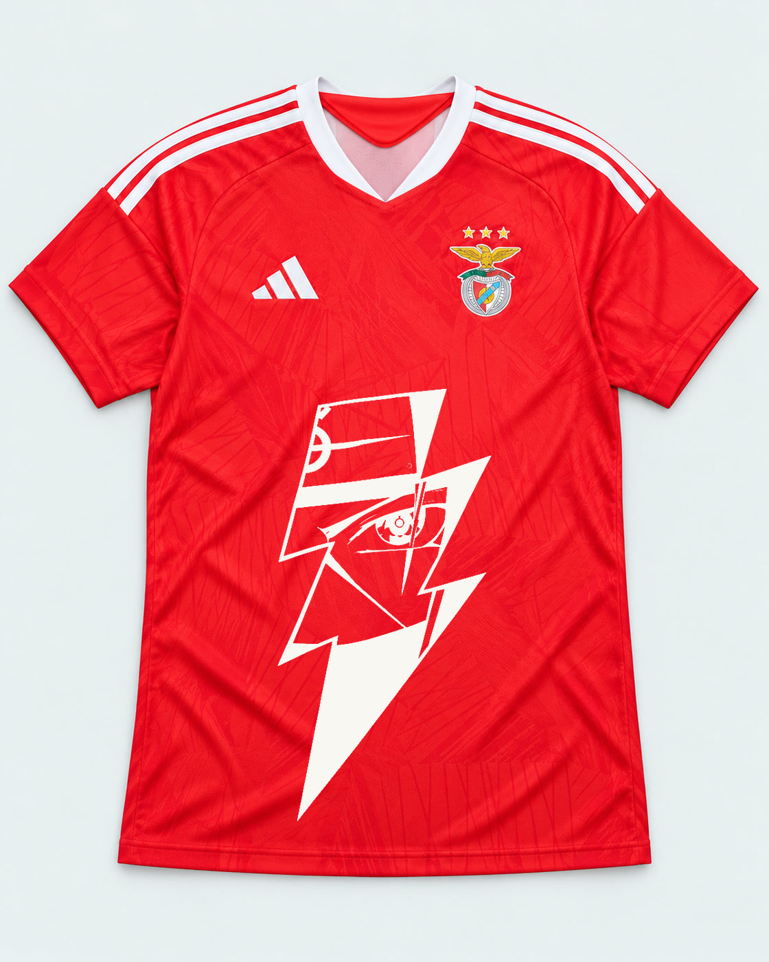 Benfica Red Kakashi Lightning Eye Jersey — Front