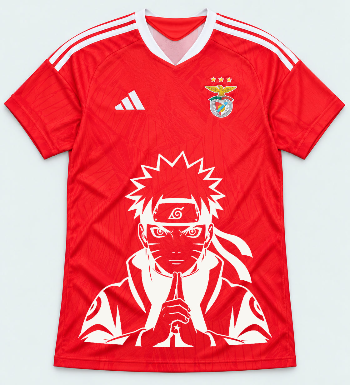 Benfica Red Naruto Sage Resolve Jersey — Front